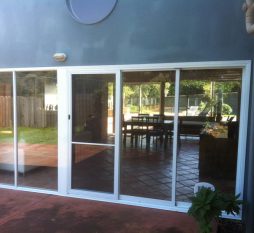 Aluminium Sliding Door And Awning Combination