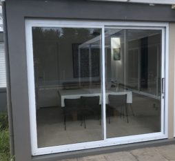 Commercial Aluminium Sliding Door 2 Panel White